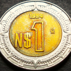 Moneda bimetal 1 NUEVO PESO - MEXIC, anul 1994 * cod 4677 B