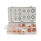 Trusa saibe din cupru 5&ndash;17.5 mm, 150 piese, &icirc;n cutie organizatoare