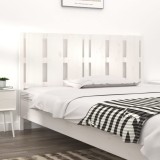 Cumpara ieftin Tăblie de pat, alb, 155,5x4x100 cm, lemn masiv de pin