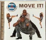 Reel 2 Real Featuring The Mad Stuntman &ndash; Move It! VG+ / NM cd houss tribal Positiva, Olanda, 1994