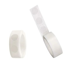 Banda adeziva pentru prinderea baloanelor, bannerelor, ghirlandelor, latime 2 cm, alba foto