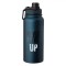 Bidon Izoterm, Never Give Up, Otel Inoxidabil, Culoare Bleu Mat, Capacitate 950ml