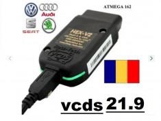Tester Diagnoza Auto VCDS VAG COM 21.9 HEX CAN V2 meniu lb romana 150 lei foto