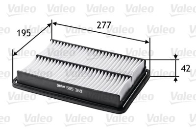 VALEO 585388 Filtru aer foto