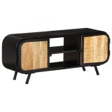 Cumpara ieftin Comoda TV, 110x30x45, lemn de mango nefinisat