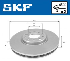 SKF VKBD 80110 V2 Disc frana foto