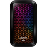 SSD extern ADATA SE770G 512GB, USB 3.2 Gen 2 Type-C, Iluminare RGB, A-data