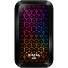 SSD extern ADATA SE770G 1TB, USB 3.2 Gen 2 Type-C, Iluminare RGB