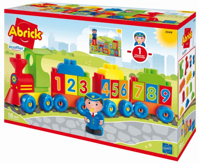 ECOIFFIER TREN CU CIFRE SI LITERE SuperHeroes ToysZone