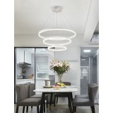 Cumpara ieftin LUSTRA LED NEGRU CU TELECOMANDA WIFI 2.4G LUMINA RECE CALDA NEUTRA INTENSITATE REGLABILA