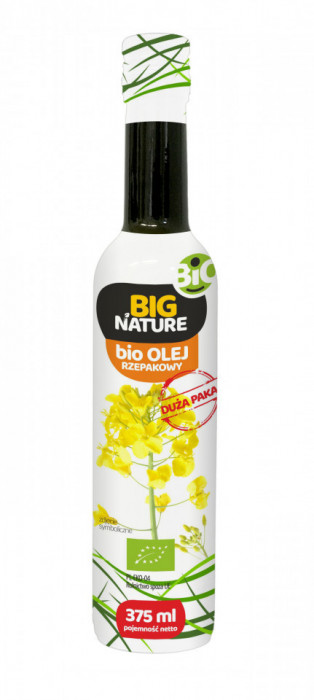 Ulei de rapita bio 375 ml Big Nature presat la rece