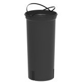 Recipient interior pentru cos de gunoi, 30l, plastic, negru, PowerX