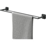 Cumpara ieftin Suport prosop baie TIGER Carv, 2 brațe, negru mat, 65.2 cm