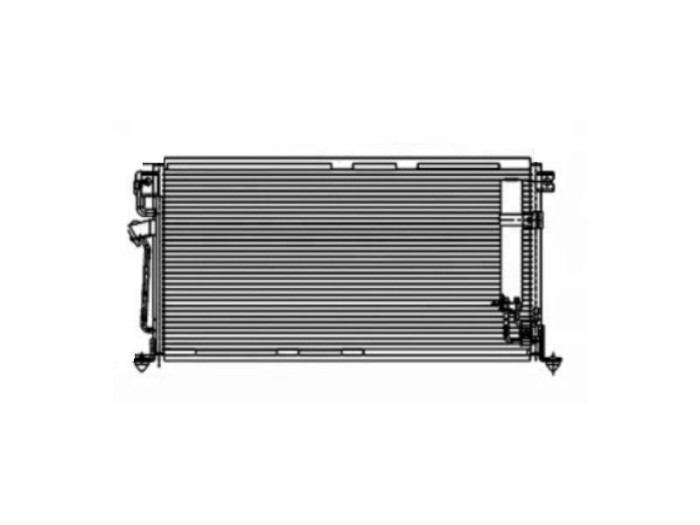 Condensator climatizare Mitsubishi Colt, 09.1999-09.2003, motor 1.3, 55 kw/60kw/66kw benzina, cutie manuala, full aluminiu brazat, 710 (665)x353 (330