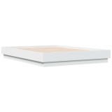 Cumpara ieftin Cadru de pat, alb, 120x190 cm, lemn prelucrat