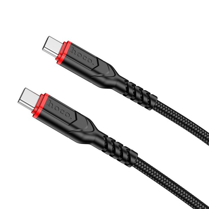 Cablu Hoco X59, USB Type-C la USB Type-C, Incarcare Rapida 60W, 3m, Negru