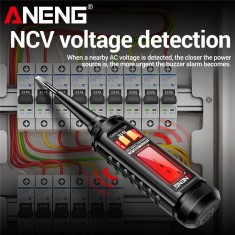 Multimetru tip stilou ANENG Tester de Tensiune Non-Contact LCD Alarma Lanterna