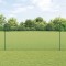 vidaXL &Icirc;ngrădire cu st&acirc;lpi Verde 1.4 x 25 m Oțel