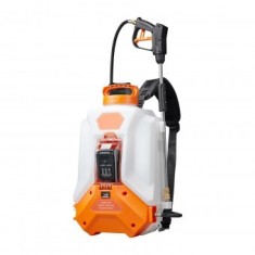 Aparat de stropit cu acumulator, 18 V / 4 Ah Litiu-Ion, capacitate 16 l, 8 duze, tip rucsac, Debit 3.3 l/min, 0-6.2 Bar