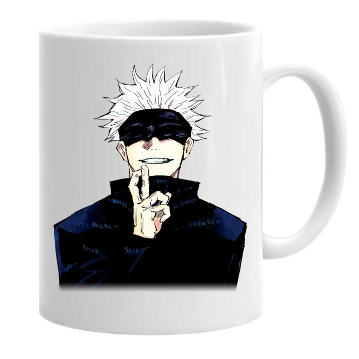 Cana alba personalizata jujutsu kaisen gojo, INOVATIX&reg;. 330 ml