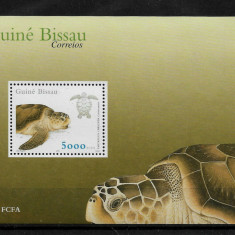 Guinea Bissau 2001 - Fauna, broasca testoasa, colita neuzata