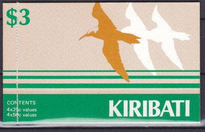 DB1 Fauna Pasari carnet Kiribati booklet 1983 4 x 25 c. + 4 x 50 c. MNH foto