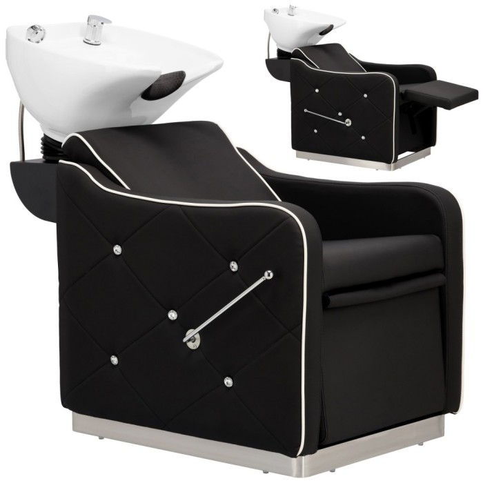 Spălătorie chiuvetă frizerie bărbierie Ovo pentru salon de frizerie bărbierie mobilă chiuvetă ceramică armatură baterie duș.
