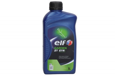 (PL) Olej silnikowy 2T 2T ELF Garden SAE 30 1l TC JASO FD synthetic for lawn mowers and other garden devices foto