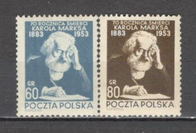 Polonia.1953 70 ani moarte K.Marx-filozof MP.28 foto