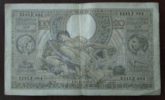 Bancnota - Belgia 100 Francs / 20 Belgas 23-11-1938