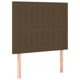 Cumpara ieftin Tablie de pat maro inchis 90x5x118/128 cm, material textil
