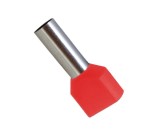 Pini terminali dubli 100 Buc 2x1mm rosii Adeleq 01-438 2