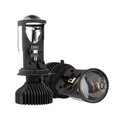 Set 2 leduri auto Y6 H4, proiector si canbus integrat,90W,9600Lumeni foto