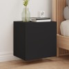 Gossi comode tv de perete, 2 buc. negru, 40,5x30x40 cm lemn prelucrat