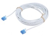 Cablu patch U/UTP 6a 7,5m alb LSZH 32AWG, Goobay