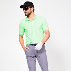 Tricou Polo Golf WW500 Verde fluo Bărbați