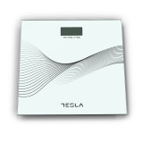 Cantar Tesla BS103W, 180 kg, digital, 30x30 cm, alb