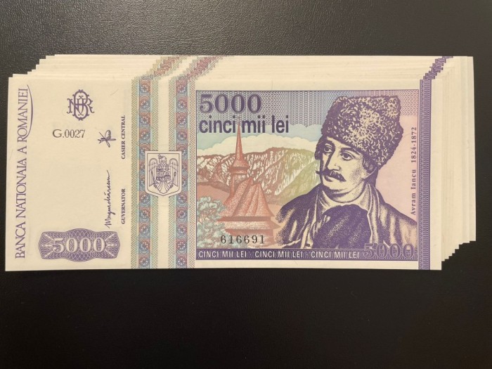 Romania 5000 lei, 1993, UNC