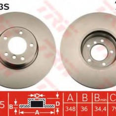 Disc frana BMW Seria 5 (E60) (2003 - 2010) TRW DF6003S