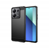 Husa pentru Xiaomi Redmi Note 13 4G - Techsuit Carbon Silicone - Black, Negru, Carcasa