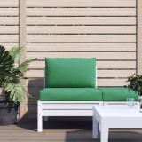 Perne pentru canapea din paleți, 2 buc., verde, textil
