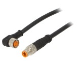 Cablu de Conectare M8 4 PIN 0.6m 50VAC 4A PUR