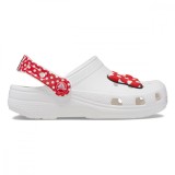 Saboti Crocs Disney Minnie Mouse Classic Clog Kids Alb - White/Red