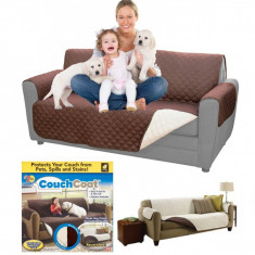 Husa de Protectie cu 2 Fete pentru Canapea Couch Coat foto