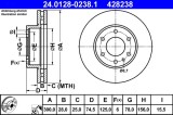 ATE 24.0128-0238.1 Disc frana