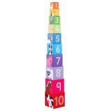 Cuburi de stivuit - Ferma, BigJigs Toys