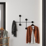 Cumpara ieftin Cuier metalic Dama Negru 82x60x10 cm