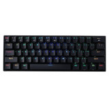 Tastatura Bluetooth si cu fir gaming mecanica Redragon Draconic neagra iluminare RGB