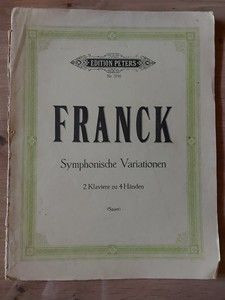PARTITURA Franck- Symphonische Variationen foto