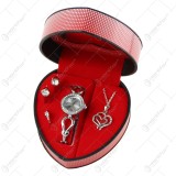 Set cadou pentru femei 4 piese &ndash; Ceas, inel, colier, cercei